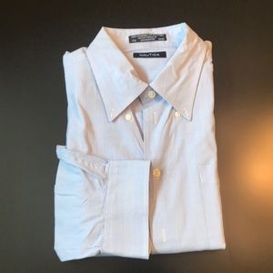 Nautica Mens long sleeve dress shirt